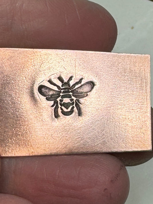 Bee heart stamp