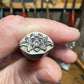 Engraved flower stamp