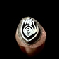 Peacock feather stamp
