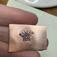 Bee heart stamp