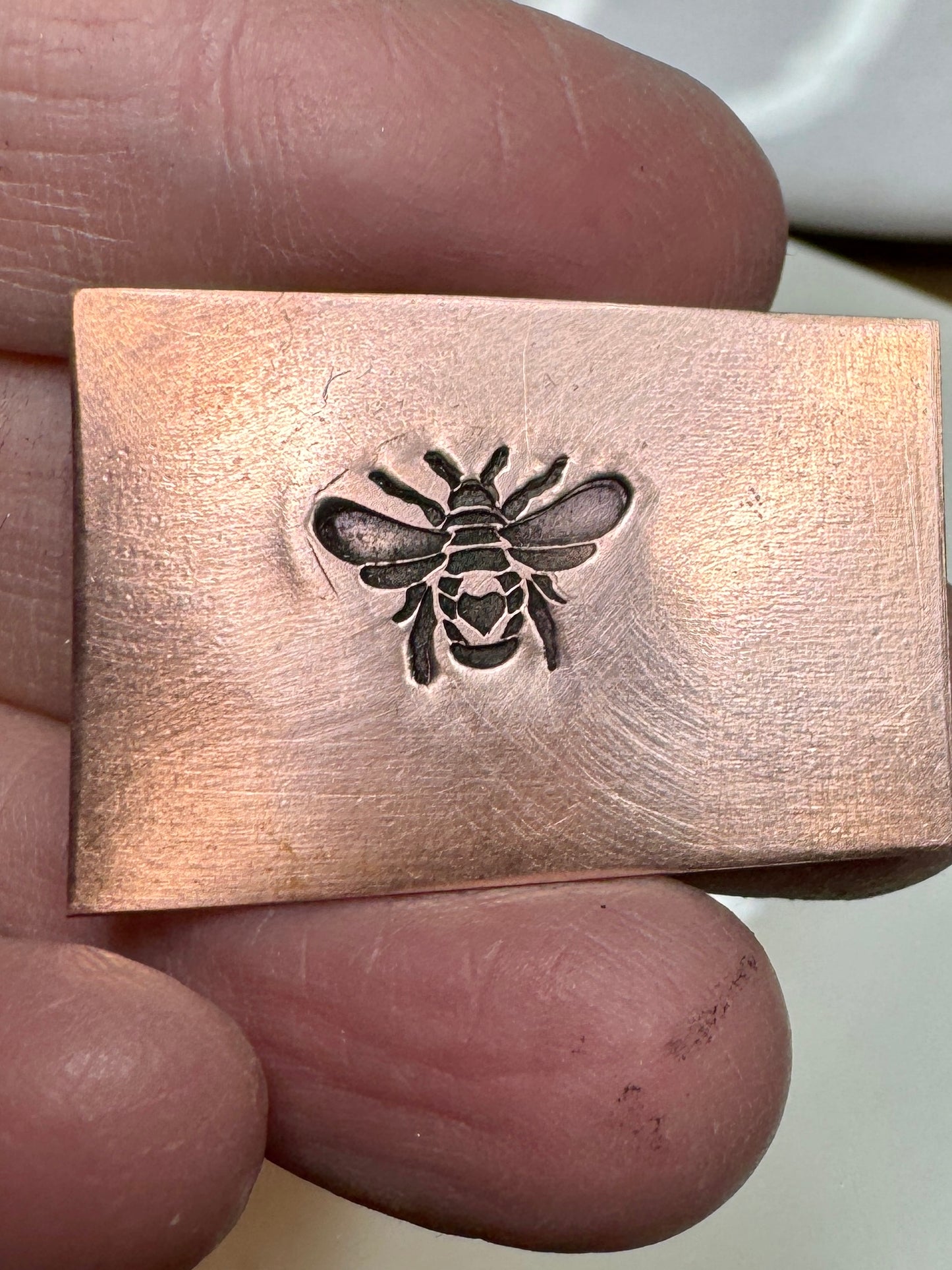 Bee heart stamp