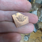 Engraved flower stamp