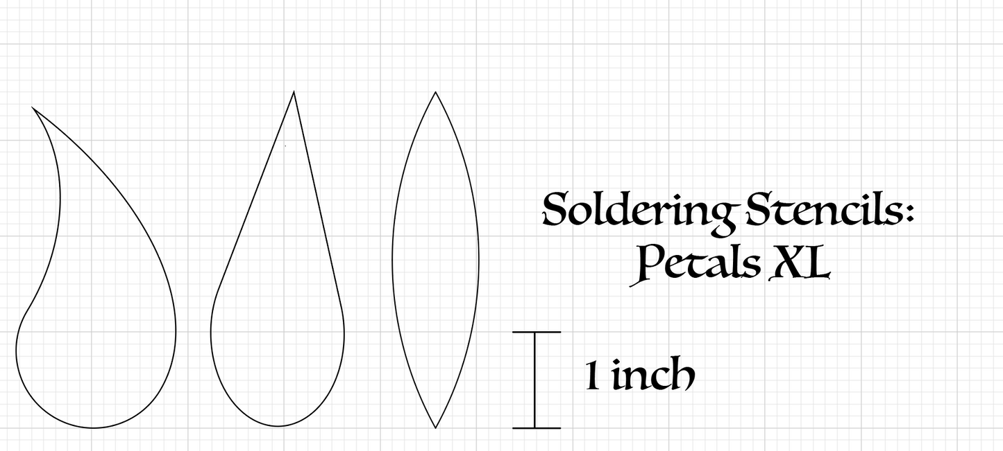 Soldering Stencils: Petals