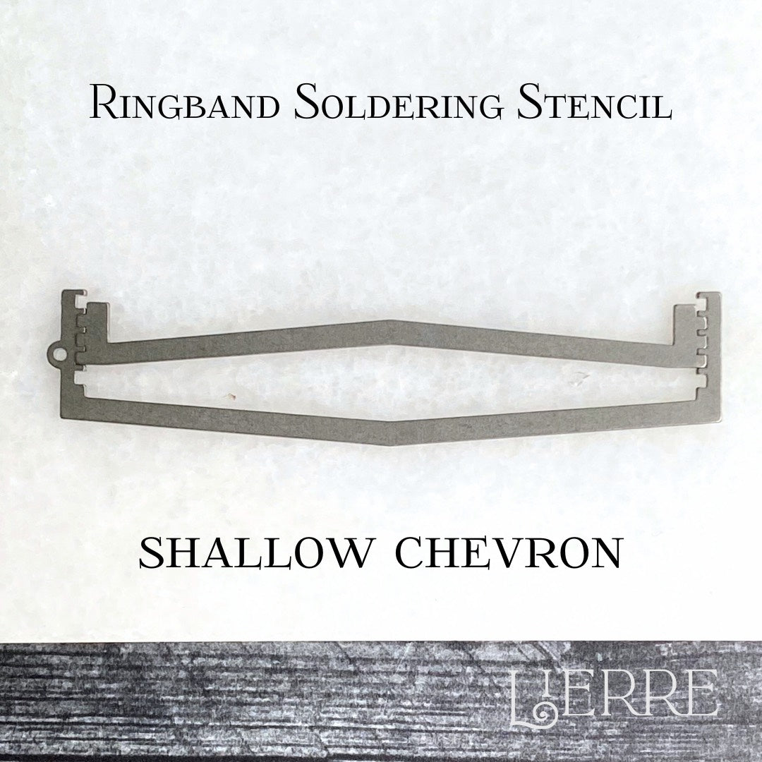 Steep Chevron Ring Band Soldering Stencils