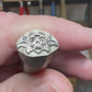 Engraved flower stamp