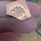 Engraved flower stamp