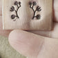 Lotus semi circle stamp