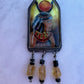 Isis enamel pendant
