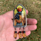 Isis enamel pendant