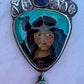 Morrigan enamel pendant