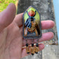 Isis enamel pendant