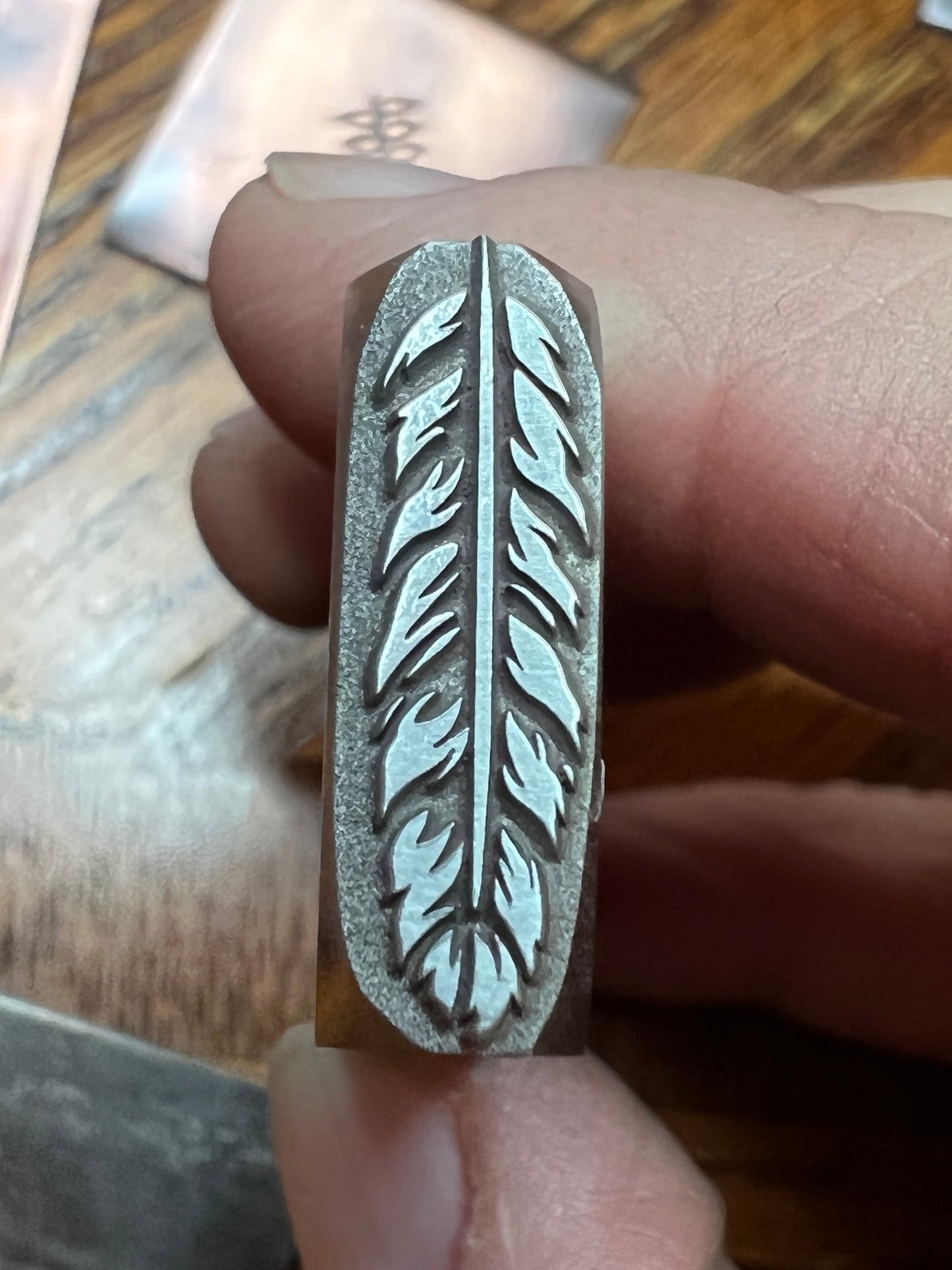 Feather stamp