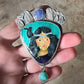 Morrigan enamel pendant