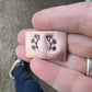 Lotus semi circle stamp