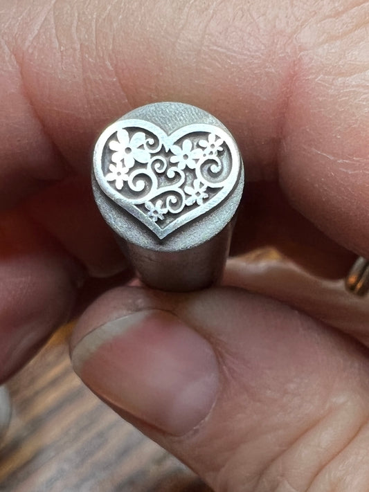 Floral Heart Stamp