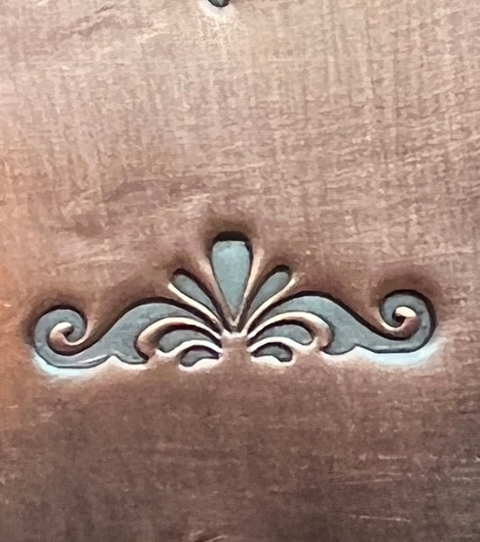 Scrollwork border stamp