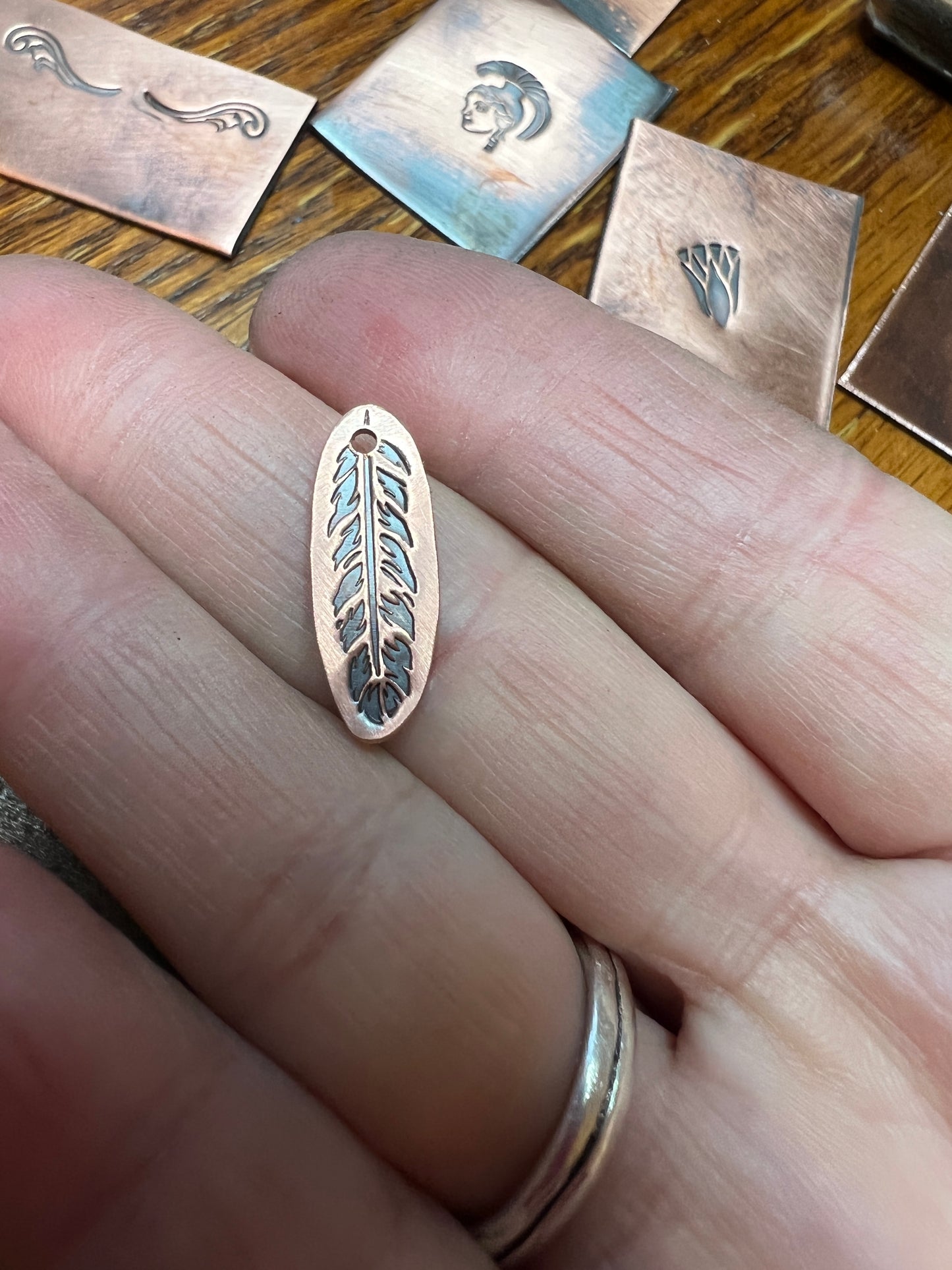 Feather stamp